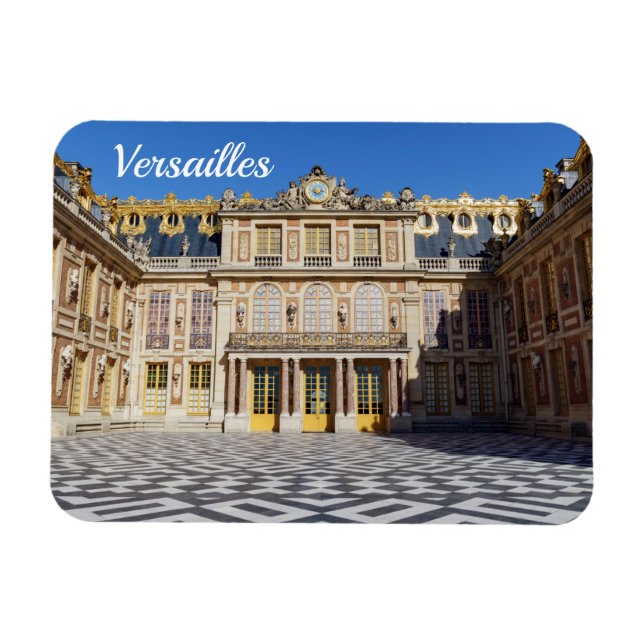 The marble courtyard of Versailles Palace, France Magnet (Horizontal)