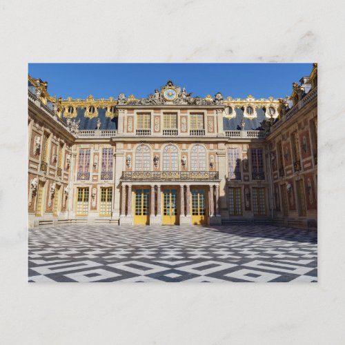 The marble courtyard of Versailles Palace France Postcard