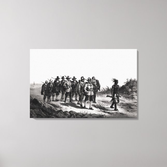 The March of Miles Standish Canvas Print (Front)