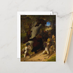 The March of Silenus by William Holbrook Beard Holiday Postcard