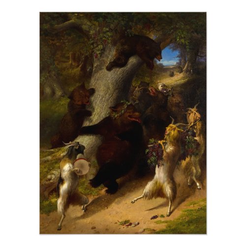 The March of Silenus by William Holbrook Beard Photo Print