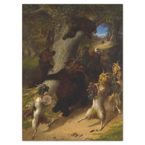 The March of Silenus by William Holbrook Beard Tissue Paper