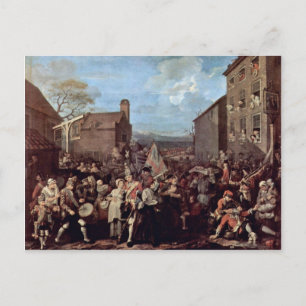 The March Of The Guards To Finchley By Hogarth Postcard