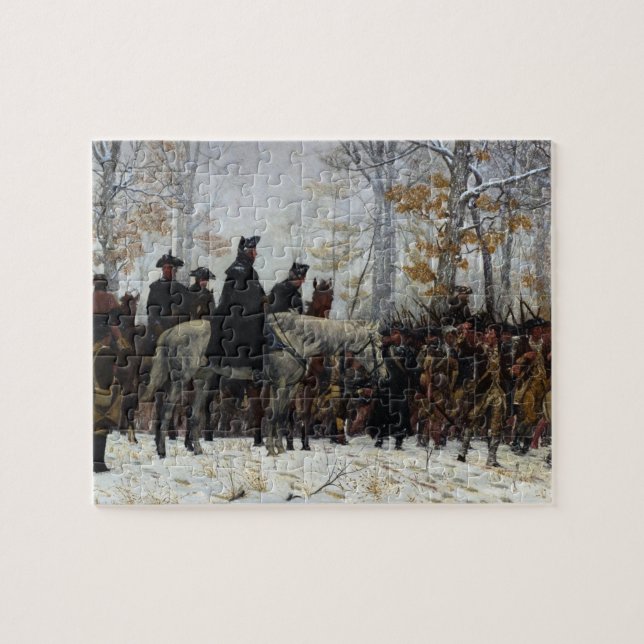 The March to Valley Forge by William B. T. Trego Jigsaw Puzzle (Horizontal)