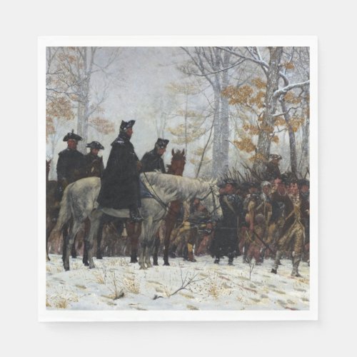 The March to Valley Forge by William B T Trego Napkins