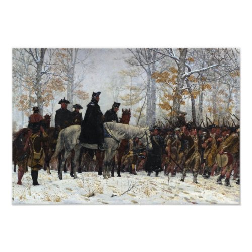 The March to Valley Forge by William B T Trego Photo Print