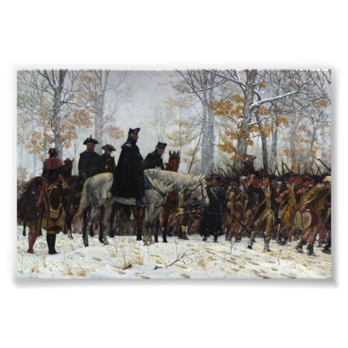 The March to Valley Forge by William B T Trego Photo Print