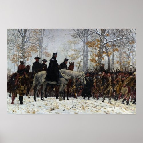 The March to Valley Forge by William B T Trego Poster