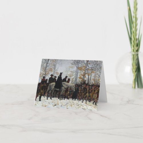 The March to Valley Forge by William B T Trego Thank You Card