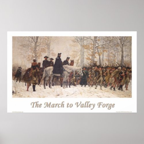 The March to Valley Forge Poster