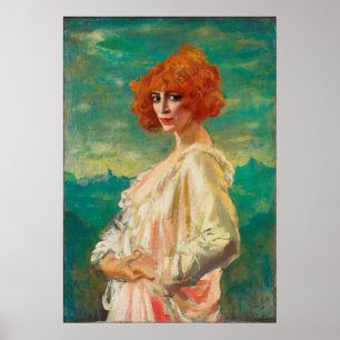 The Marchesa Casati by Augustus Edwin John (1919) Poster