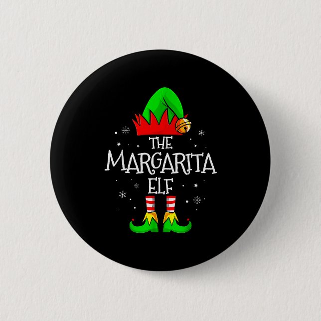 The Margarita Elf Matching Family Christmas Mens W Button (Front)