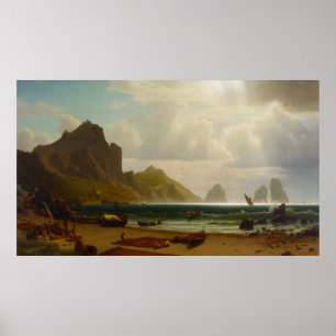 The Marina Piccola, Capri by Albert Bierstadt Poster