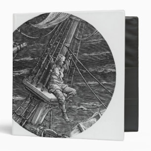 The Mariner aloft in the poop of the ship Binder