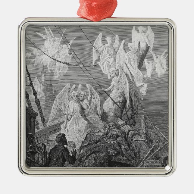 The mariner sees the band of angelic spirits metal ornament (Front)