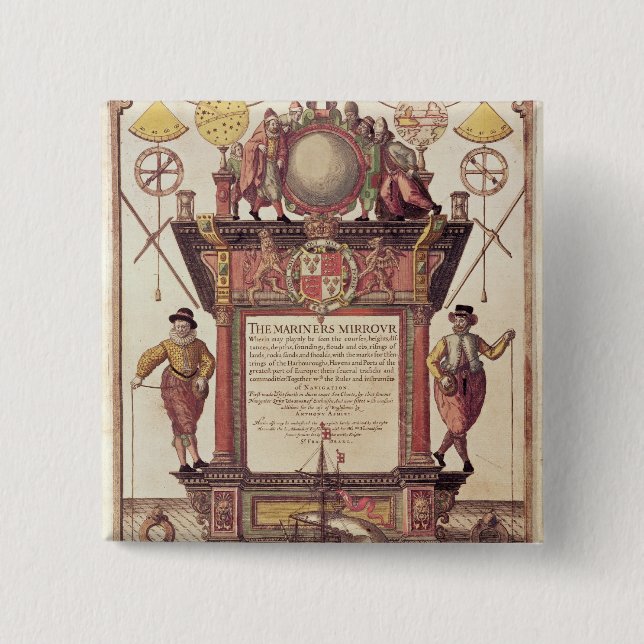 The Mariners Mirror, titlepage Pinback Button (Front)