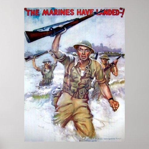 The Marines Have Landed Poster