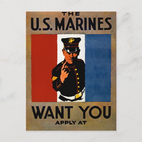 The Marines Want You Postcard