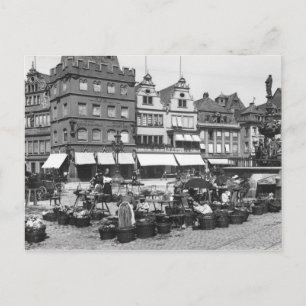 The Market Place at Trier, c.1910 Postcard