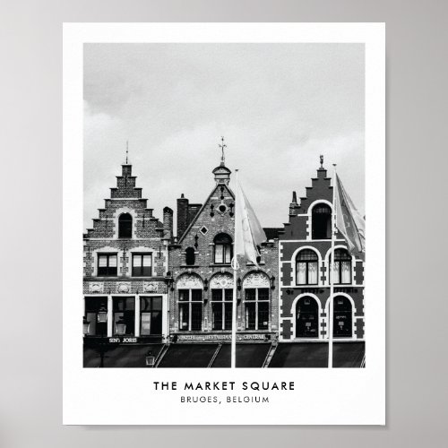 The Market Square Bruges  Photography print