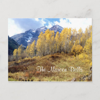 The Maroon Bells in Autumn Postcard