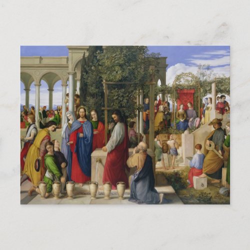 The Marriage at Cana 1819 Postcard