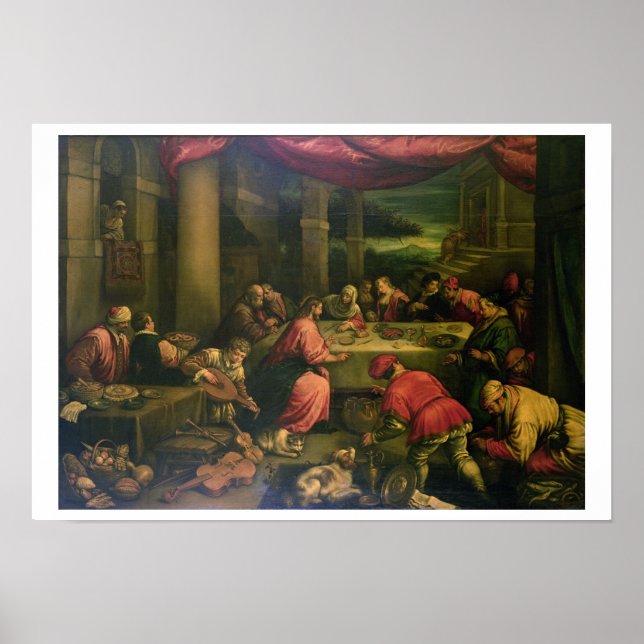 The Marriage at Cana (oil on canvas) Poster (Front)