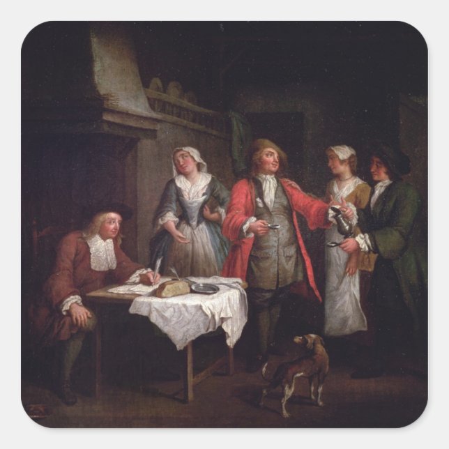 The Marriage Contract Square Sticker (Front)