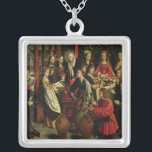 The Marriage Feast at Cana, c.1500-03 Silver Plated Necklace<br><div class="desc">The Marriage Feast at Cana,  c.1500-03 | by Gerard David | Art Location: Louvre,  Paris,  France | Netherlandish Artist | Image Collection Number: XIR52291</div>