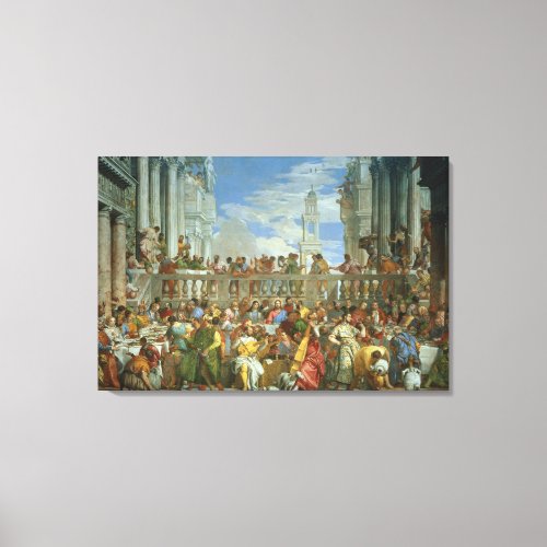 The Marriage Feast at Cana c1562 oil on canvas Canvas Print