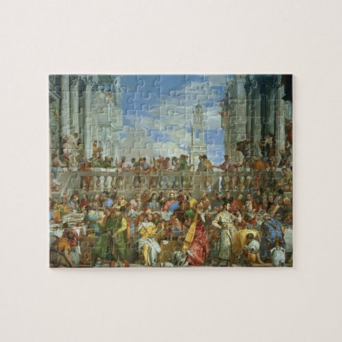 The Marriage Feast at Cana c1562 oil on canvas Jigsaw Puzzle