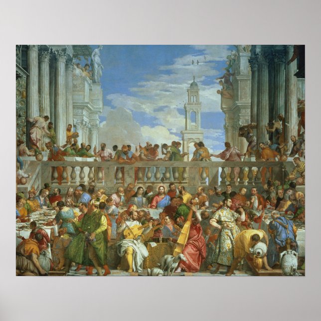 The Marriage Feast at Cana, c.1562 (oil on canvas) Poster (Front)