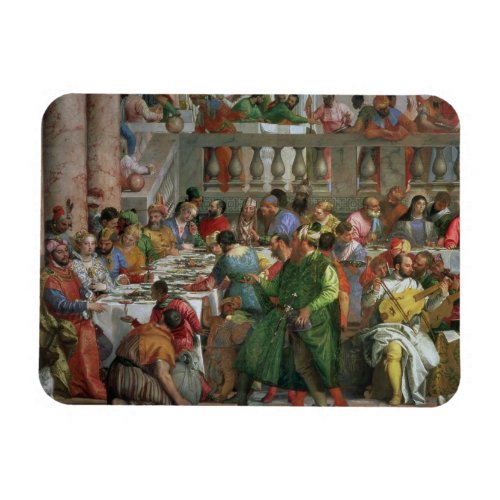The Marriage Feast at Cana detail of banqueting t Magnet