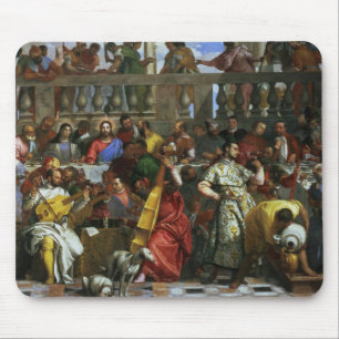 The Marriage Feast at Cana, detail of musicians an Mouse Pad