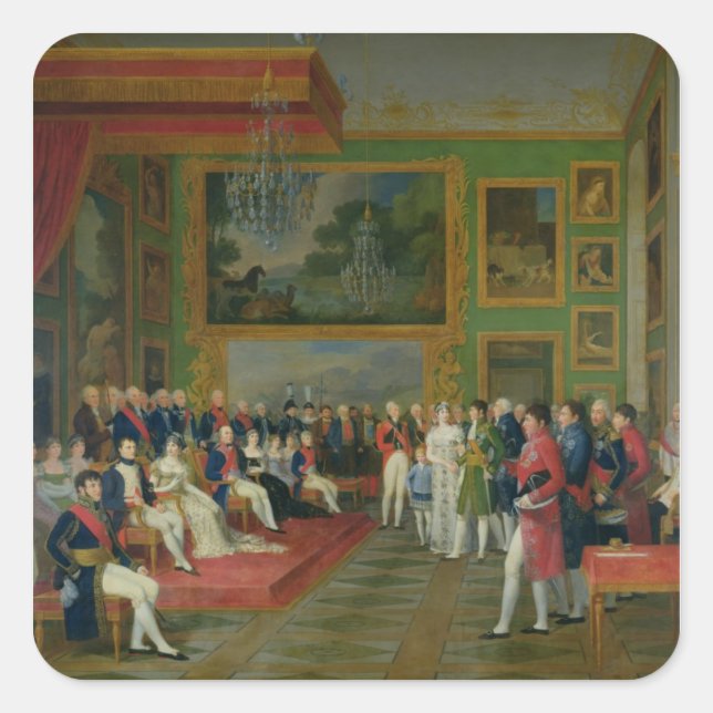 The Marriage of Eugene de Beauharnais Square Sticker (Front)