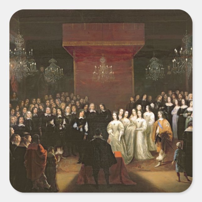 The Marriage of Frederick William Square Sticker (Front)