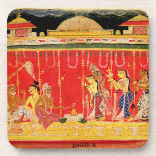 The Marriage of Krishna's Parents, from a disperse Coaster
