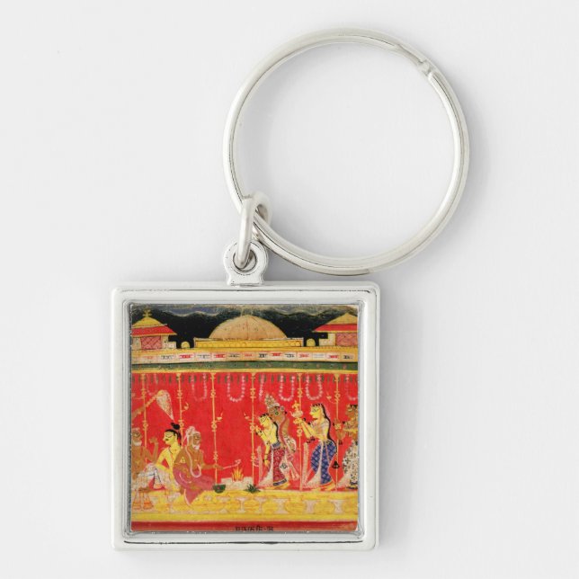 The Marriage of Krishna's Parents, from a disperse Keychain (Front)