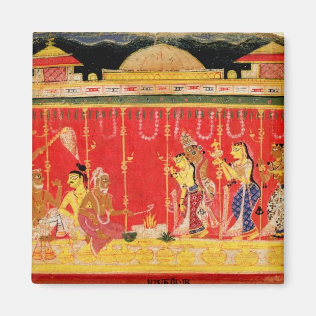 The Marriage of Krishna's Parents, from a disperse Magnet (Front)