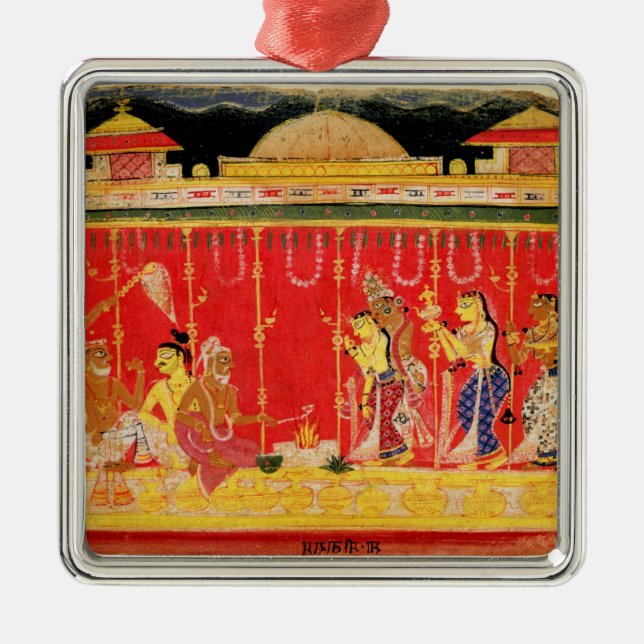 The Marriage of Krishna's Parents, from a disperse Metal Ornament (Front)