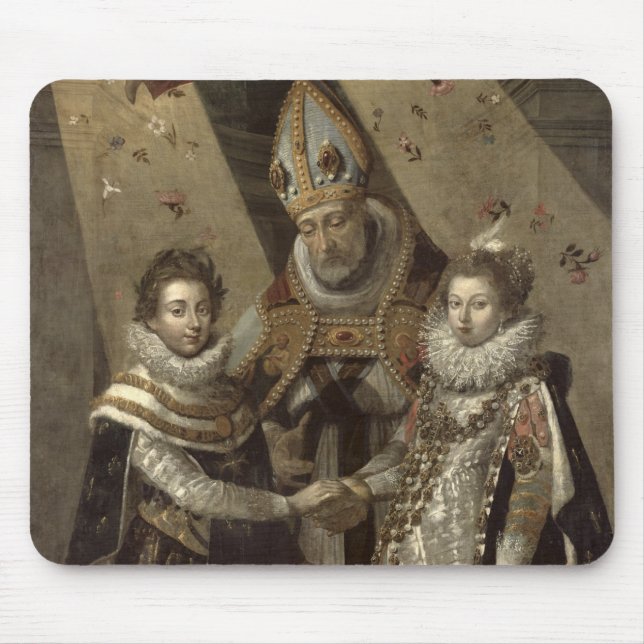 The Marriage of Louis XIII Mouse Pad (Front)