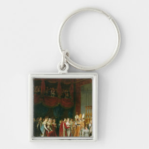 The Marriage of Napoleon I  and Marie Keychain