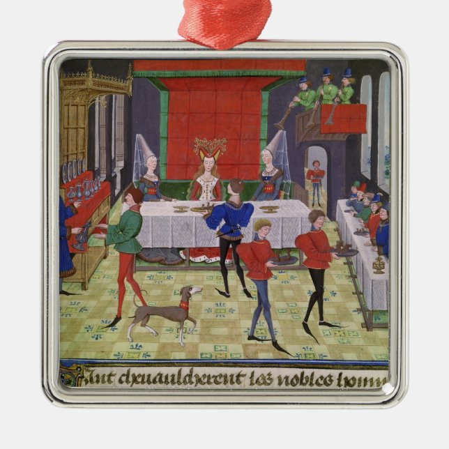 The Marriage of Renaud of Montauban and Clarisse Metal Ornament (Front)