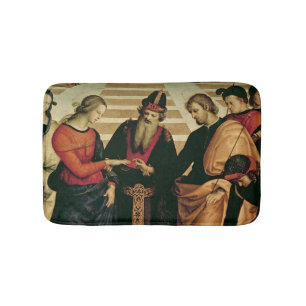 The Marriage of the Virgin, 1504 Bathroom Mat