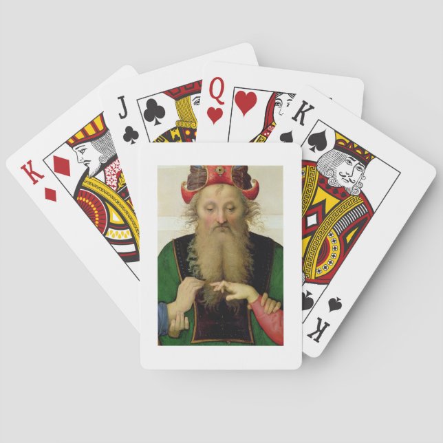 The Marriage of the Virgin, detail of the high pri Poker Cards (Back)