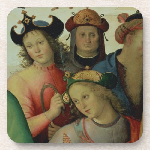 The Marriage of the Virgin detail of the suitors Coaster