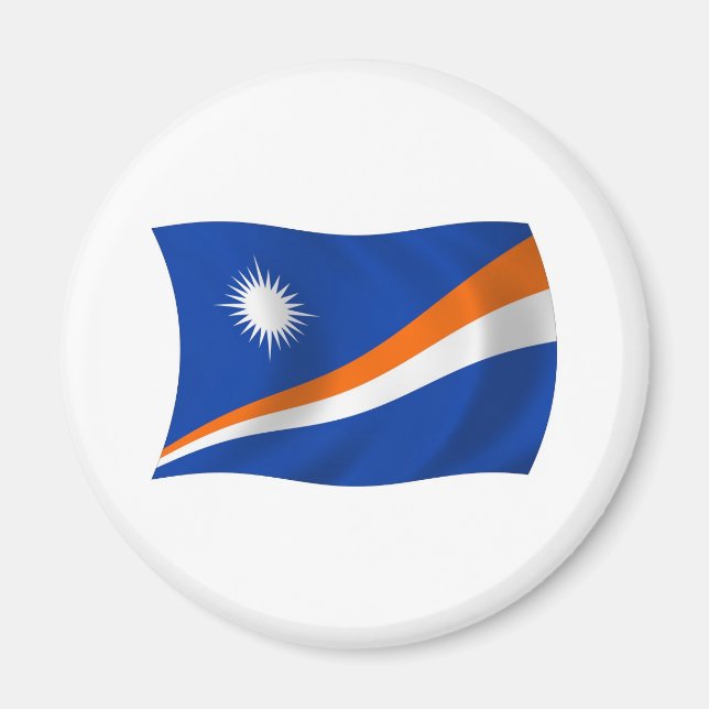 The Marshall Islands Flag Magnet (Front)