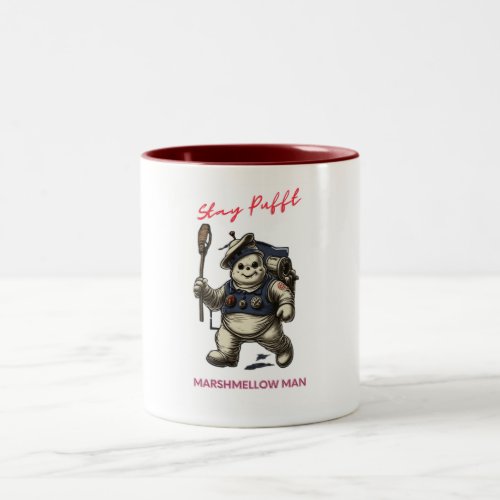The Marshmallow Man Mug The Sweetest Way to Start Two_Tone Coffee Mug