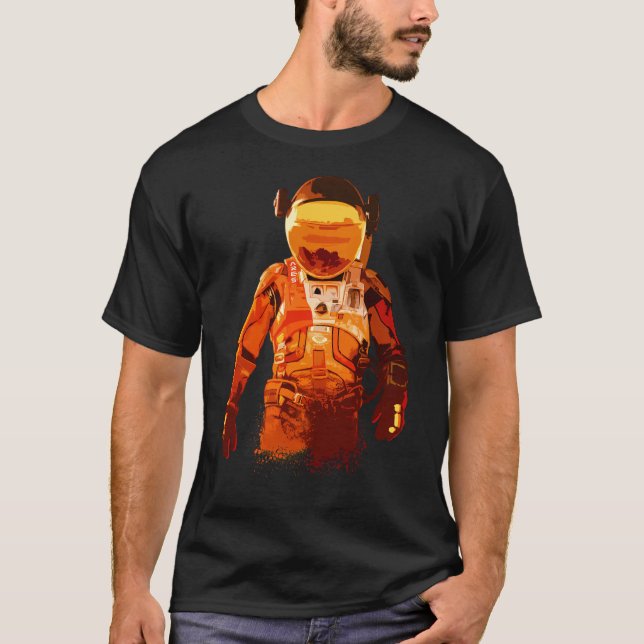 The Martian Astronaut Space Explorer Mars T-Shirt (Front)