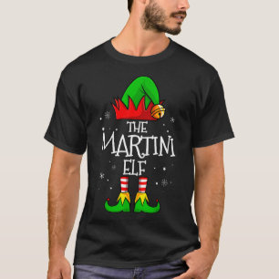 The Martini Elf Matching Family Christmas Funny Dr T-Shirt